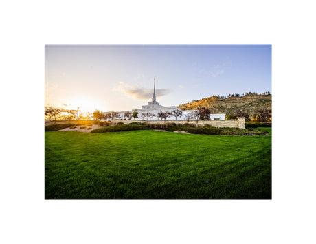 Billings Temple - Sunset