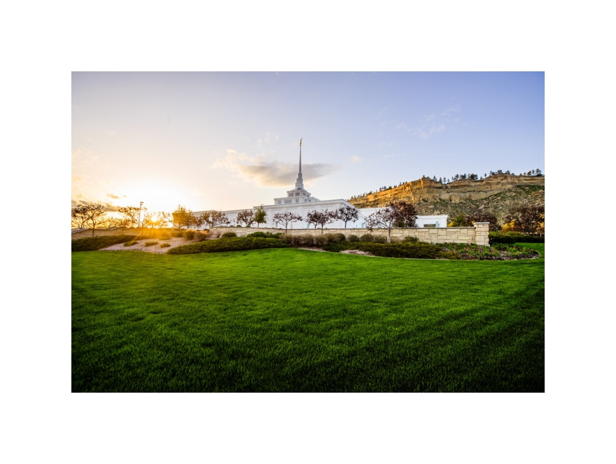 Billings Temple - Sunset