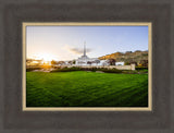 Billings Temple - Sunset - framed giclee canvas