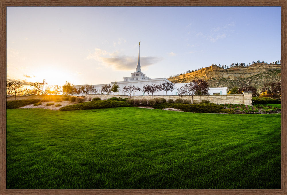 Billings Temple - Sunset