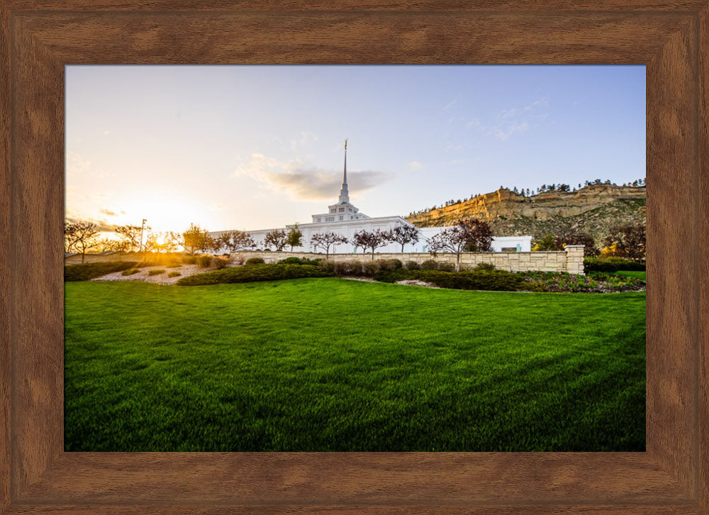 Billings Temple - Sunset