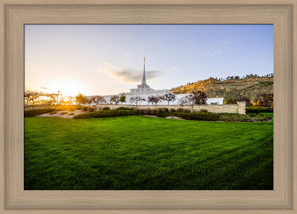 Billings Temple - Sunset