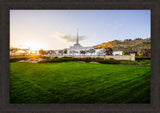 Billings Temple - Sunset - framed giclee canvas