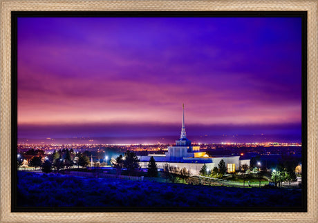 Billings Montana Temple - Purple Twilight