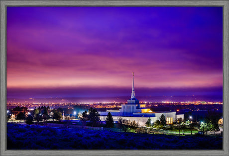 Billings Montana Temple - Purple Twilight