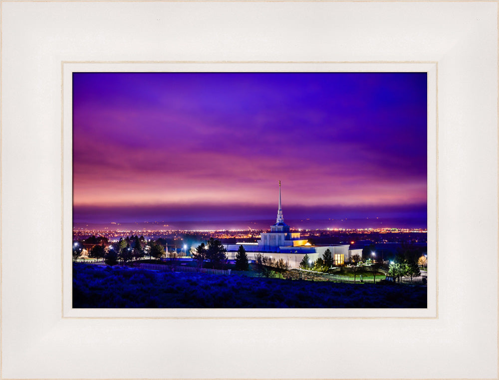 Billings Montana Temple - Purple Twilight