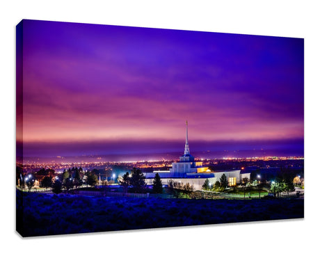Billings Montana Temple - Purple Twilight