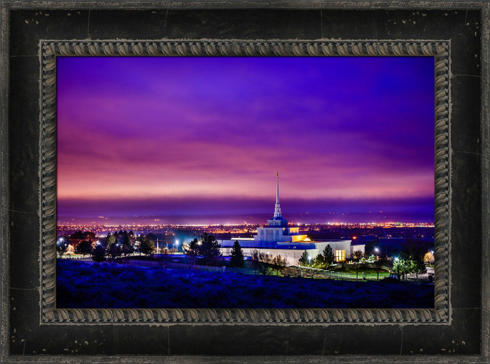 Billings Montana Temple - Purple Twilight