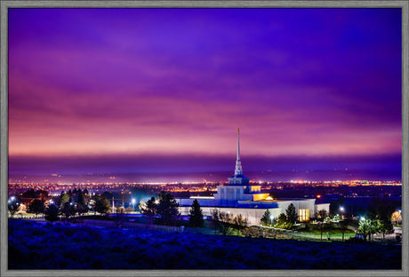 Billings Montana Temple - Purple Twilight