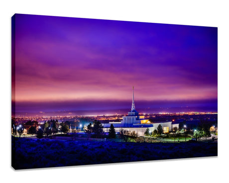 Billings Montana Temple - Purple Twilight
