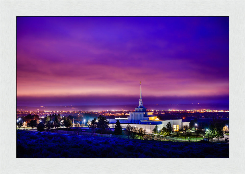 Billings Montana Temple - Purple Twilight