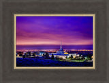 Billings Montana Temple - Purple Twilight - framed giclee canvas