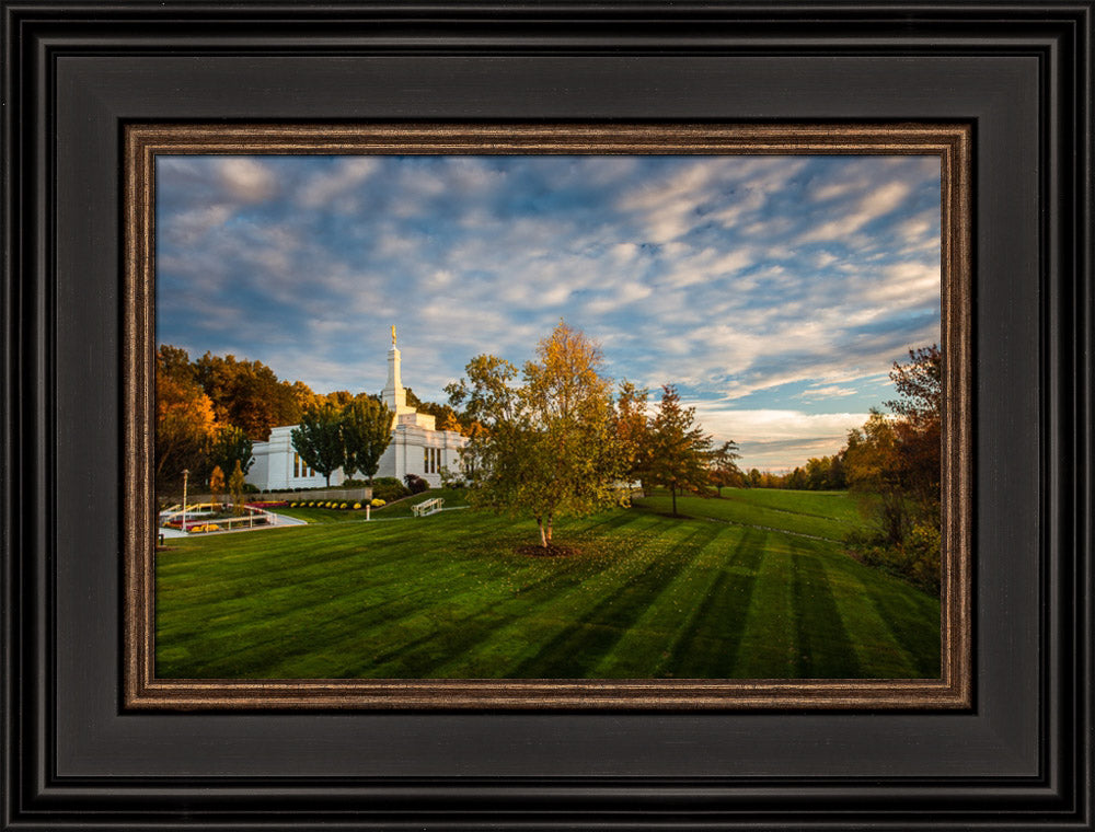 Palmyra Temple - From on High - framed giclee canvas