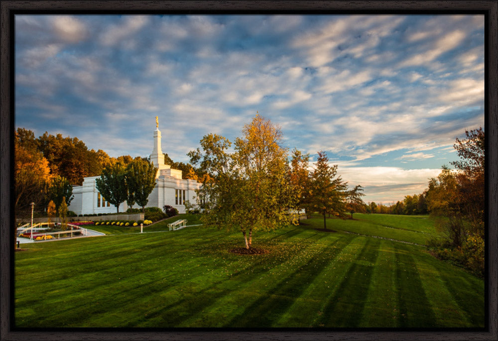 Palmyra Temple - From on High - framed giclee canvas