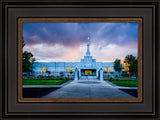 Medford Temple - Sunset - framed giclee canvas