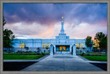 Medford Temple - Sunset - framed giclee canvas