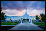 Medford Temple - Sunset - framed giclee canvas