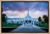 Medford Temple - Sunset - framed giclee canvas