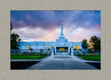 Medford Temple - Sunset - framed giclee canvas