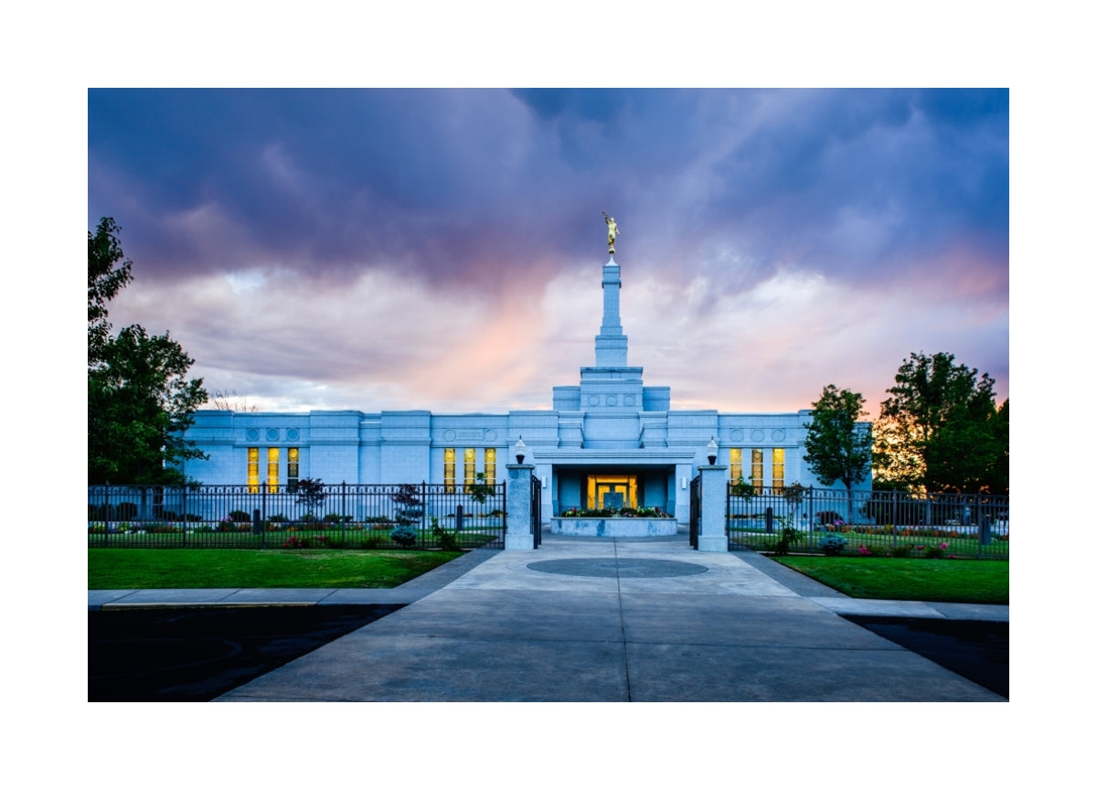 Medford Temple - Sunset