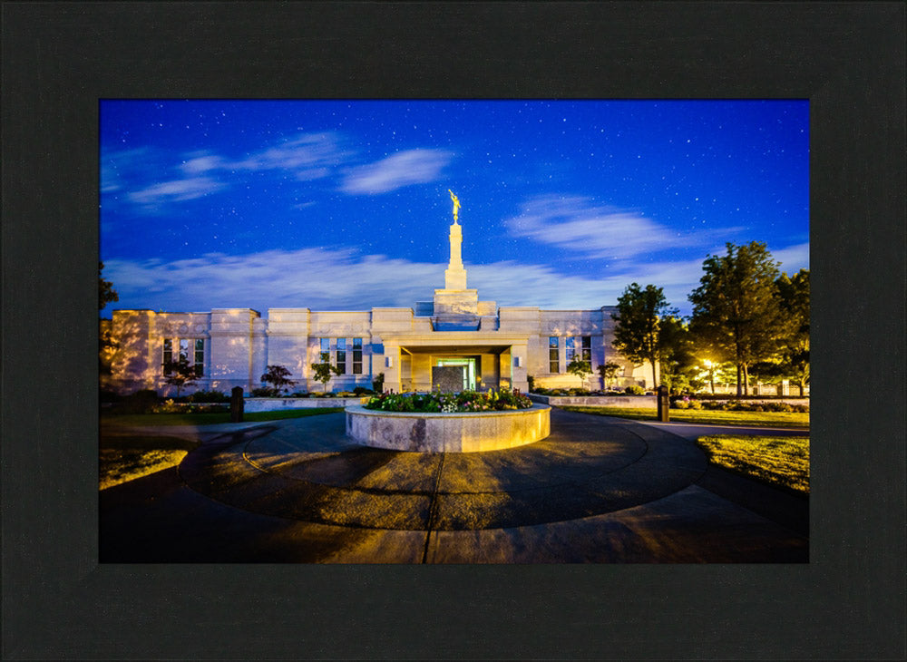 Medford Oregon - Heaven and Earth - framed giclee canvas