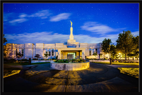 Medford Oregon - Heaven and Earth - framed giclee canvas