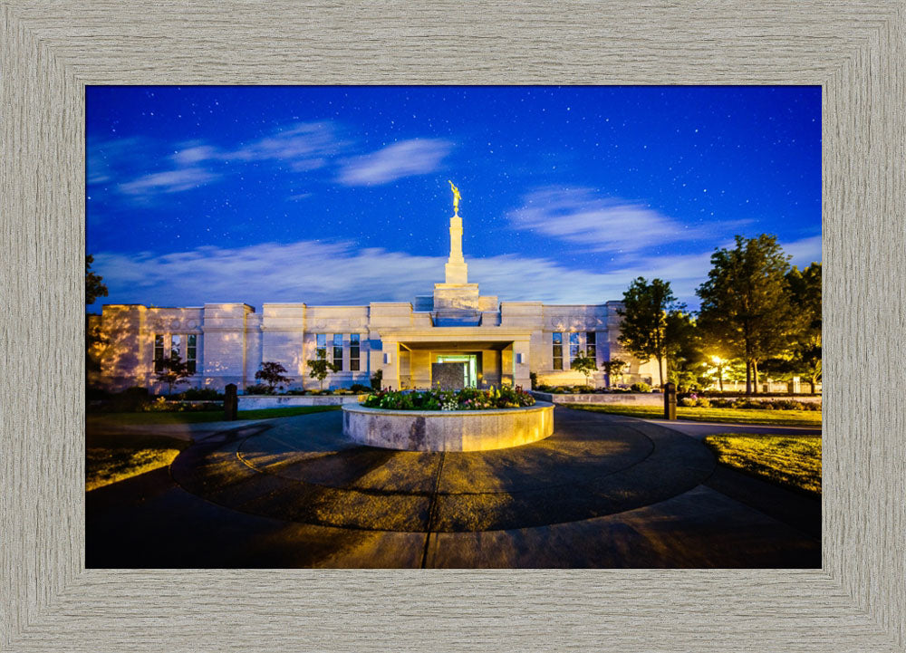 Medford Oregon - Heaven and Earth - framed giclee canvas