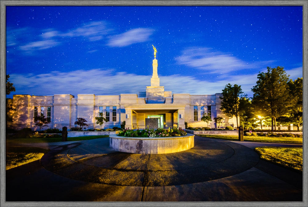 Medford Oregon - Heaven and Earth - framed giclee canvas