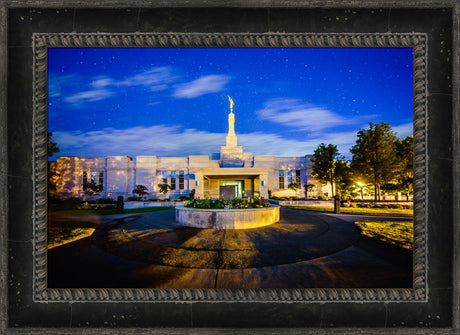 Medford Oregon - Heaven and Earth - framed giclee canvas