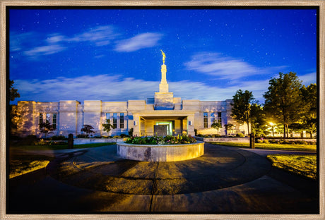 Medford Oregon - Heaven and Earth - framed giclee canvas