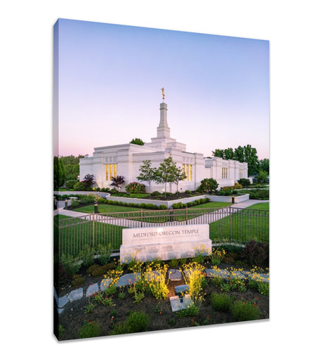 Medford Oregon Temple - Garden Sign