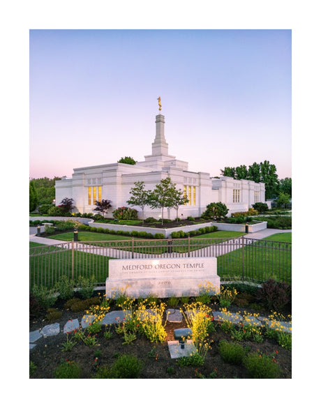 Medford Oregon Temple - Garden Sign