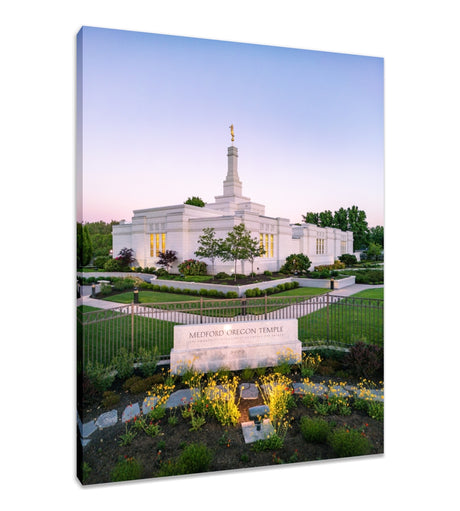 Medford Oregon Temple - Garden Sign