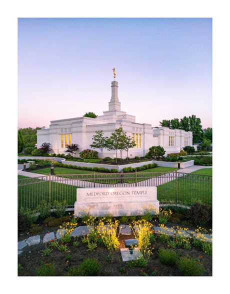 Medford Oregon Temple - Garden Sign