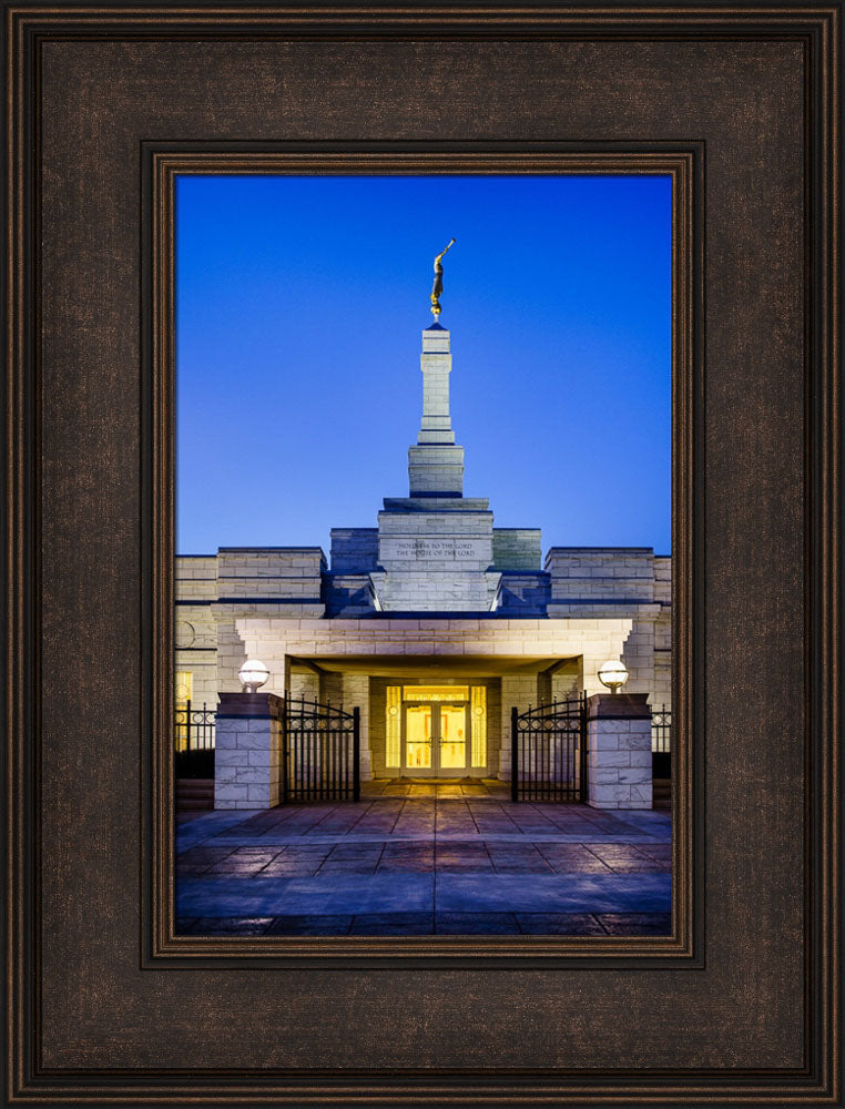 Oklahoma City Temple - Twilight by Scott Jarvie | Altus Fine Art