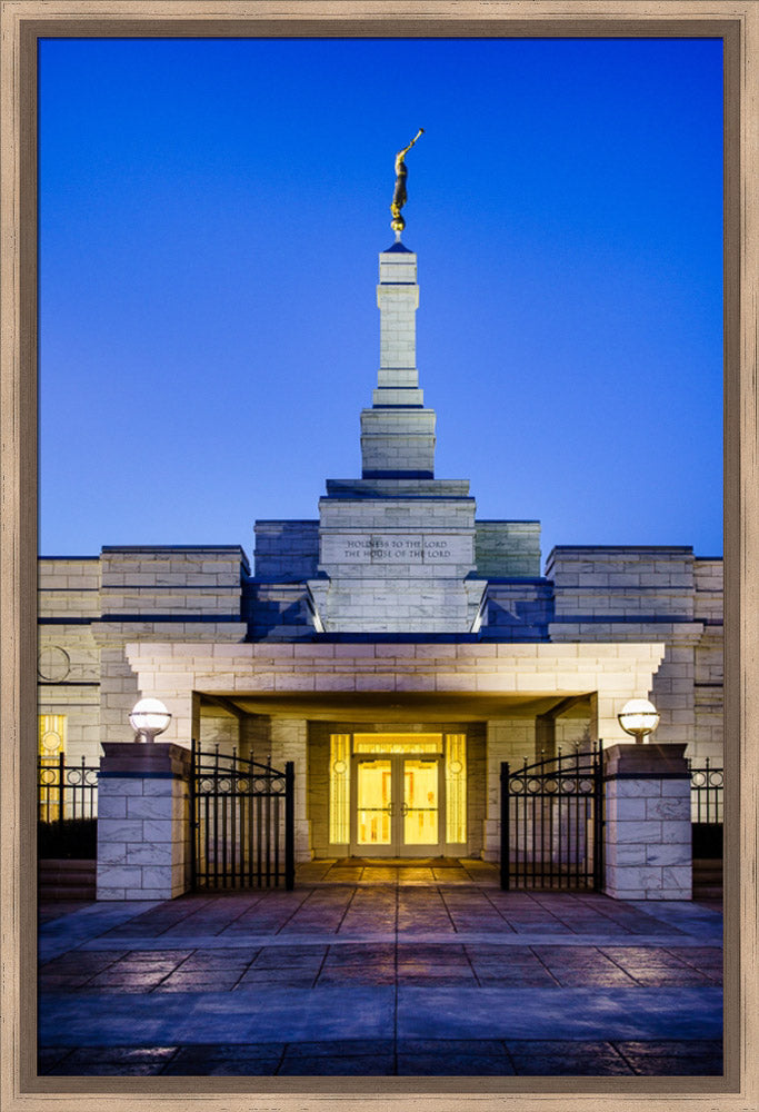 Oklahoma City Temple - Twilight by Scott Jarvie | Altus Fine Art