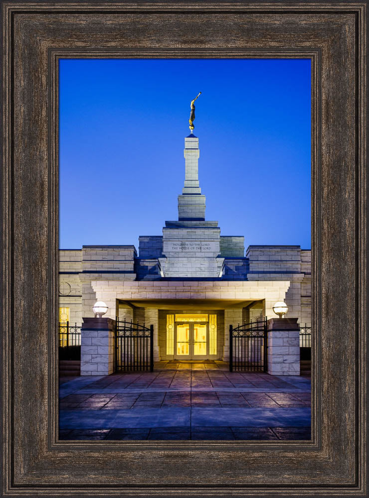 Oklahoma City Temple - Twilight by Scott Jarvie | Altus Fine Art
