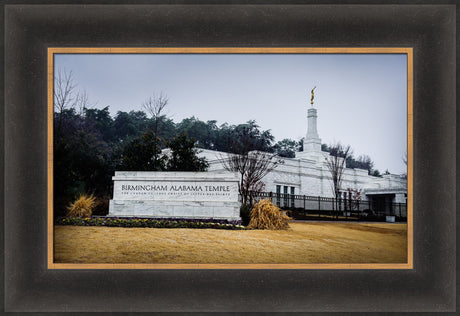 Birmingham Temple - Golden Sign by Scott Jarvie