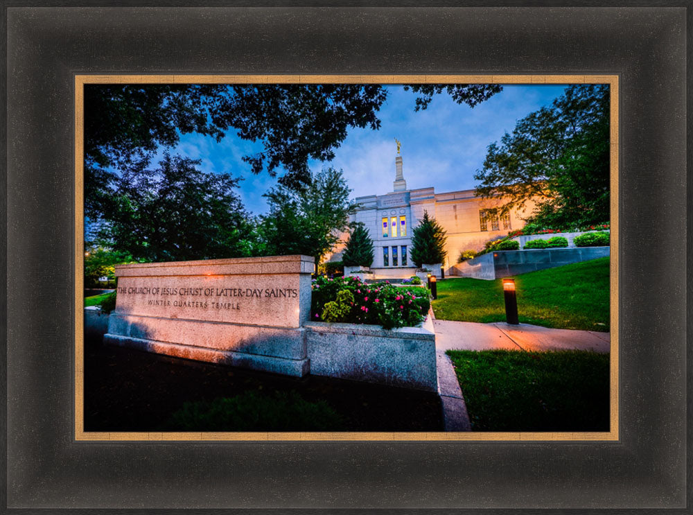 Winter Quarters Temple - Sign by Scott Jarvie