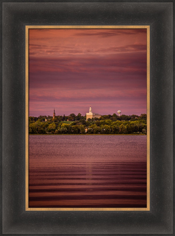 Nauvoo Temple - Across the Mississippi by Scott Jarvie