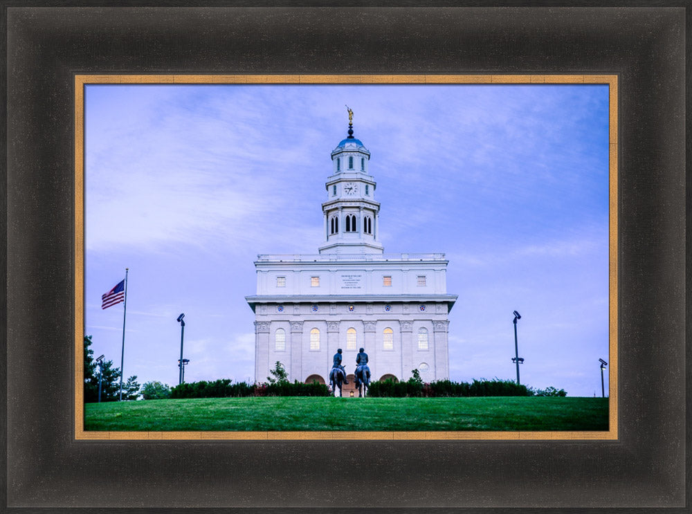 Nauvoo Temple - Horsemen by Scott Jarvie