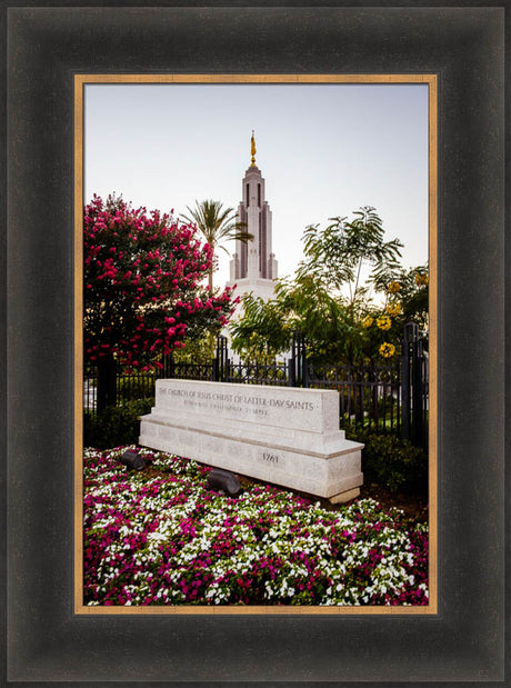 Redlands Temple - Garden Sign by Scott Jarvie