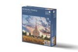 Rexburg Temple - Fiery Sunset 500 Piece Puzzle