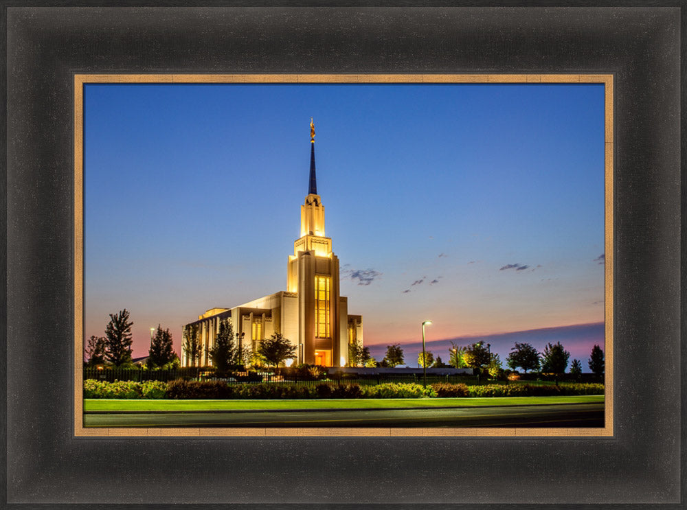 Twin Falls Temple - Horizontal by Scott Jarvie