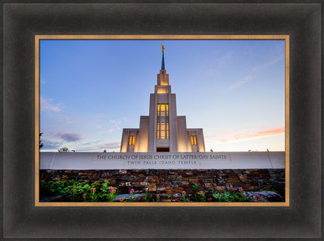 Twin Falls Temple - Garden Sign by Scott Jarvie