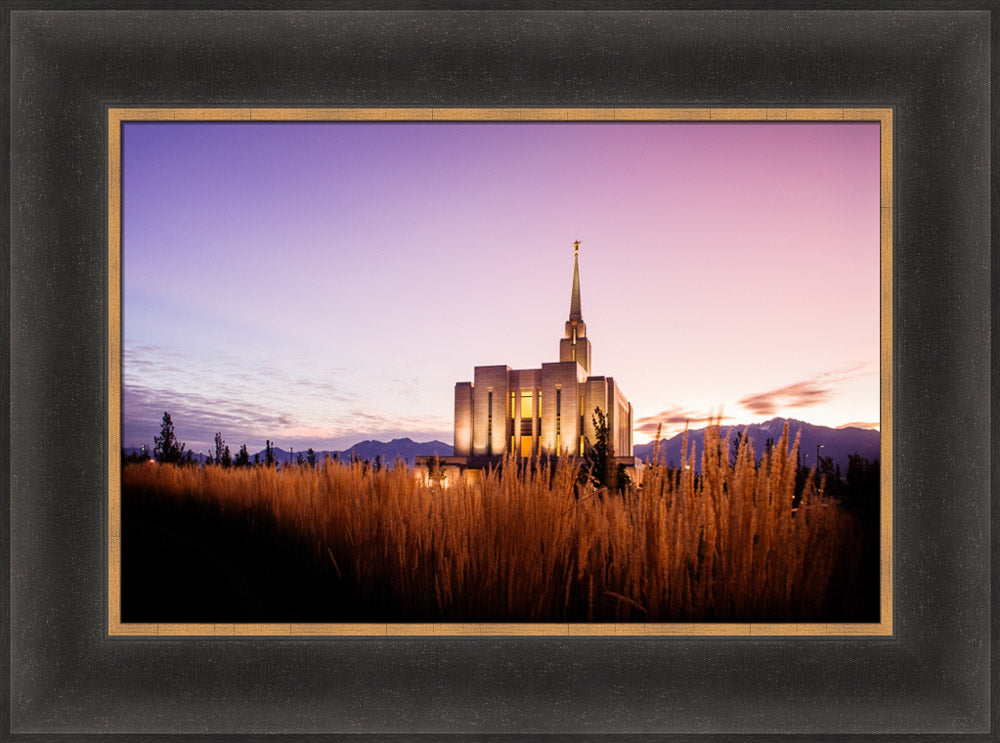 Oquirrh Mountain Temple - Morning Twilight by Scott Jarvie