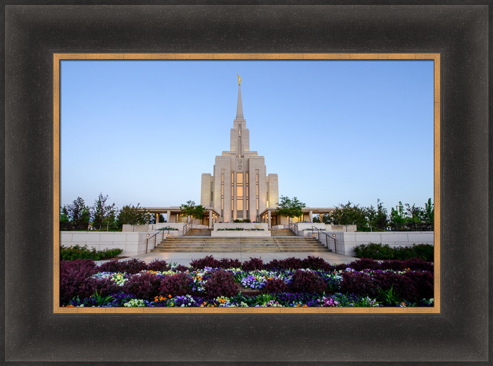 Oquirrh Mountain Temple - Garden Steps by Scott Jarvie