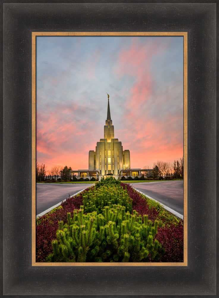 Oquirrh Mountain Temple - Garden Symmetry by Scott Jarvie