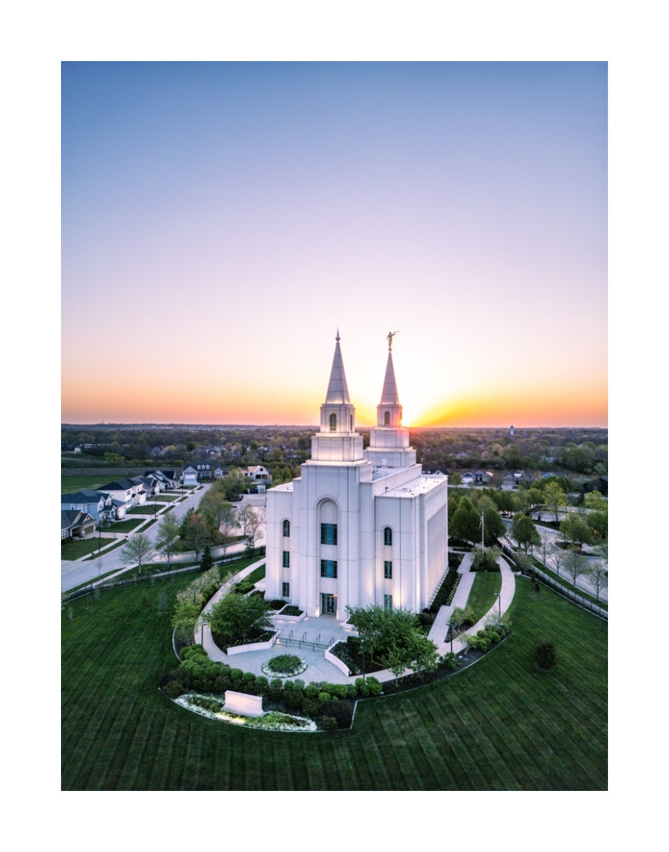 Kansas City Temple - Sunset