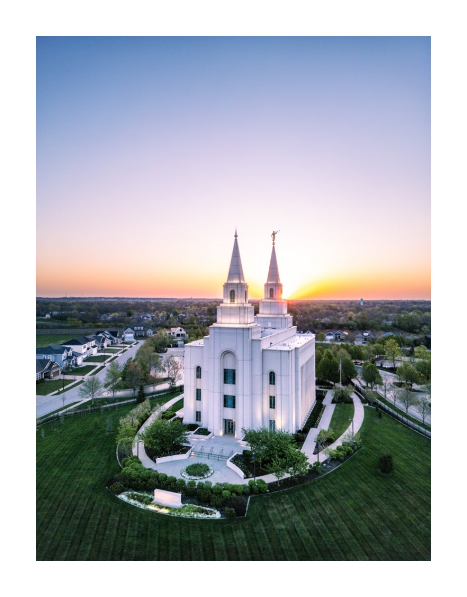 Kansas City Temple - Sunset
